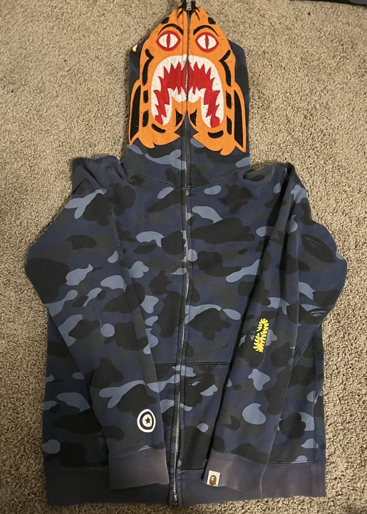 tiger shawk bape hoodie