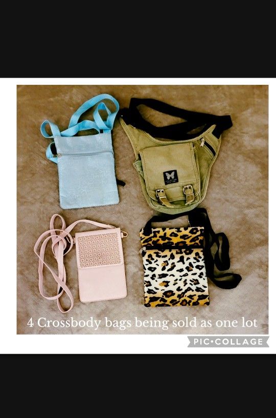 4 Crossbody Bags Being Sold As One Lot