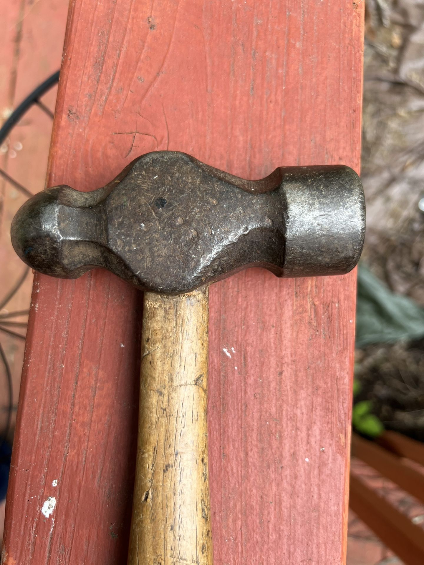 ANTIQUE BIKER BALL PEEN HAMMER 