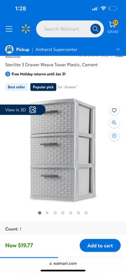 NEED GONE 3 Drawer Storage Tower