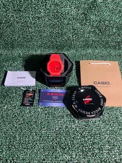 Casio G-Shock Red Watch with Full Set