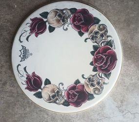 Remo 14" Suede Tattoo Rock and Roses TT-0814-AX-T05