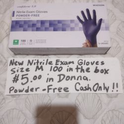 New Exam Gloves $5.00 The Box. In Donna Inside The City Not Far From Old 83.
