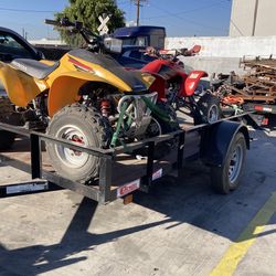 Trx300ex Trx400ex in very good condition also 2013 Carson trailer the 300ex is a 2003 and the 400 is 2004 asking 6000 or best offer