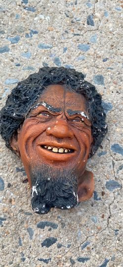 vintage "Kurd" chalkware head manufactured by Bossons in Congleton, England