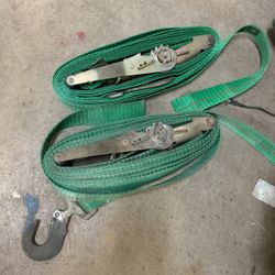 2 Ratchet Straps Heavy Duty