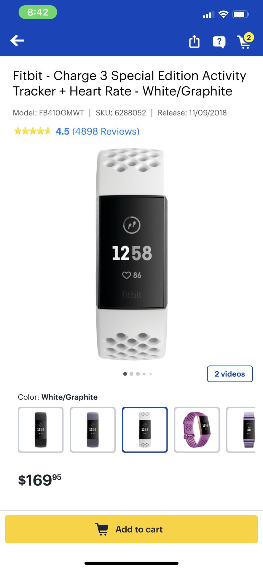FITBIT CHARGE 3 SPECIAL EDITION