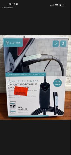LECTRON Tesla Level 2 Charger (Wi-Fi) 240-Volt 40-Amp, NEMA 14-50, 16 ft. Cord