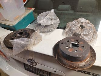 08 Scion TC Drilled And Slotted Rotors