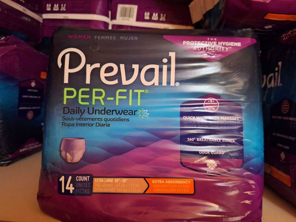 Prevail Adult Briefs Pull-ups Size XL : Brand New
