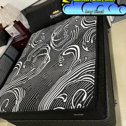 Black sledge mattress and box set new queen size