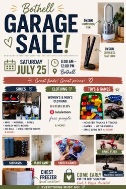 Garage Sale Bothell 7/25!