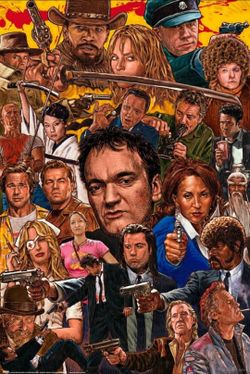 Tarantino Movie Montage Wall Poster 24"×36"