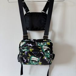 Prada Frankenstein Print Chest Bag.