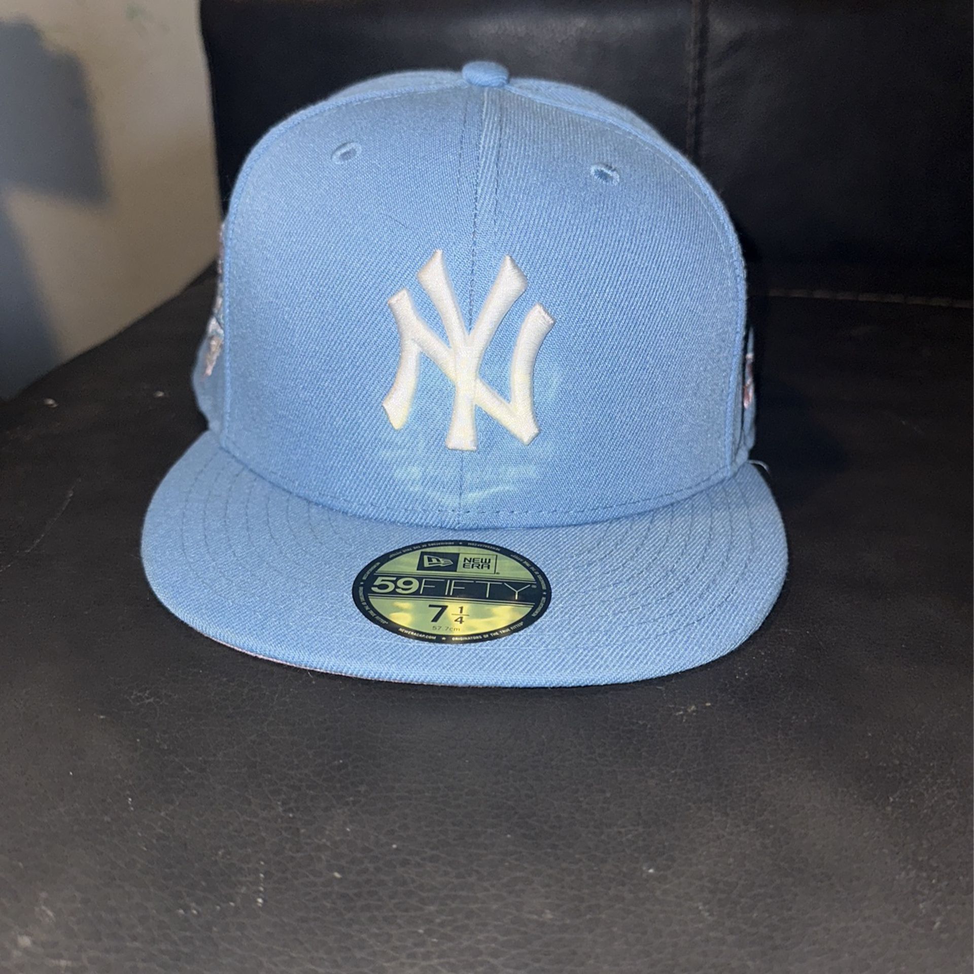 Sky Blue w/ Pink New York Yankees Hat