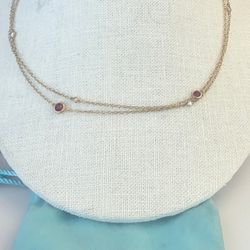 Elsa Peretti Ruby And Diamond By The Yard 18k