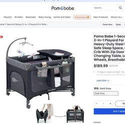 baby Crib And Playard With Changing Table, Pick Up In West Covina