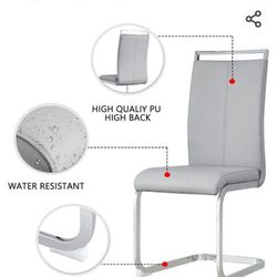 4 Metal Table Chairs