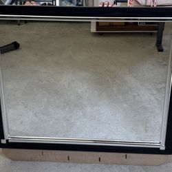 3ft by 3ft Black Dresser Mirror 