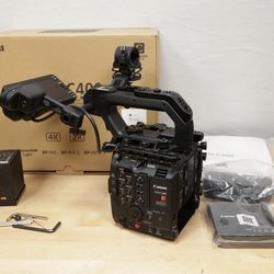 Canon EOS C400 6K Full Frame RF Mount Cinema Camera with Wooden Camera Plates