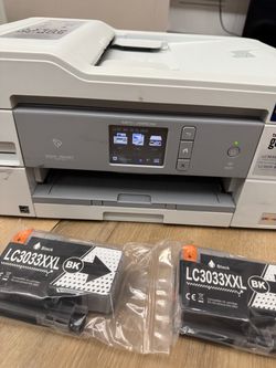 Brother INKvestment Tank color inkjet all-in-one printer. It can print, scan, copy, and fax