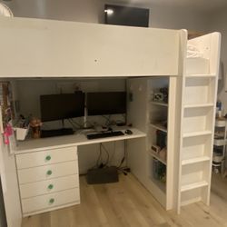 IKEA Bunk Bed Desk Combo