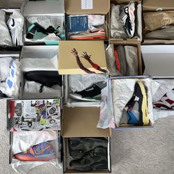 DS authentic Air Jordan, Nike, and Adidas For Sale Sz 10.5, 11.5-13