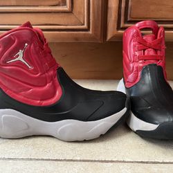 Air Jordan Drip 23 Black And Red Waterproof Sneakers Boots Sz 1
