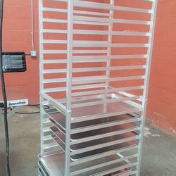 Baker's Tray Rack With Trays