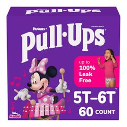 New Pull Ups Box Of 60 Size 5-T To 6T