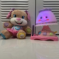 Fisher Price Laugh And Learn My Pretty Lamp/ Fisher-Price Baby & Toddler Toy Laugh & Learn Smart Stages Puppy Musical Plush with Lights & Phrases for 