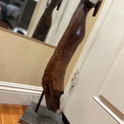 BEAUTIFUL ART "La Flaca" - Original Sculpture by Tony Jiménez - Cocobolo Wood