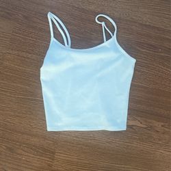 White tank/ crop top. Size: Small From american eagle 