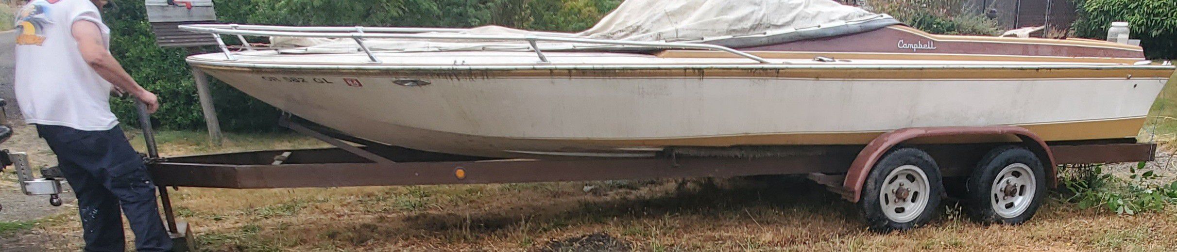 20' low profile boat trailer