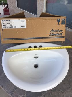 American Standard accolade white bathroom sink