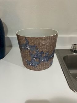 Ceramic Planter with Print