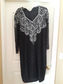 Sequenced Black Dress 2x