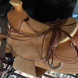 16inch Horse Saddle Cow Leather 