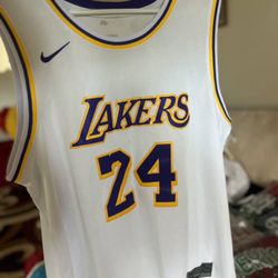 Kobe Bryant White Lakers Jersey 