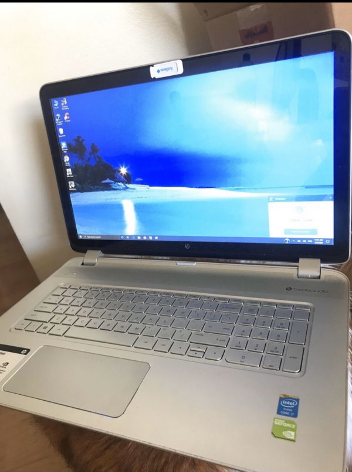 Hp envy touch screen i7, 12gig ram ,very fast