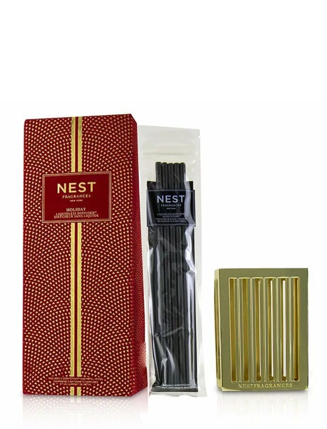 Nest Fragnances Holiday Liquidless Diffuser 5 ScentSticks Brand New in the box Purchased From Nordstrom