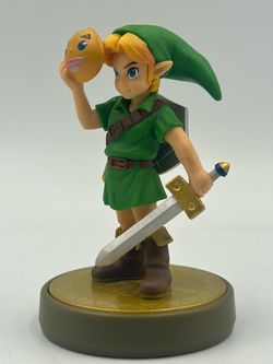 Nintendo amiibo Link Majora’s Mask Zelda Figure NVL-001 Loose Tested Display