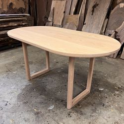 Natural Oak Dining Table // Desk