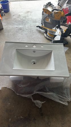 White Vanity Sink ( 30 inches)