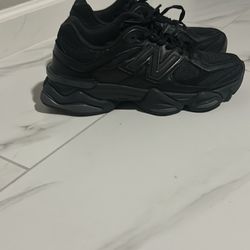New Balance 9060 Triple Black Leather