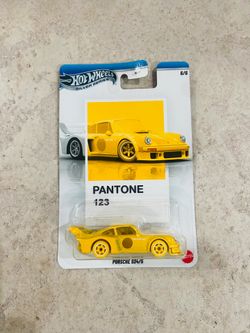 Hot Wheels Porsche Yellow Pantone