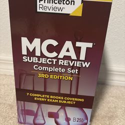 MCAT Princeton Review Complete Set