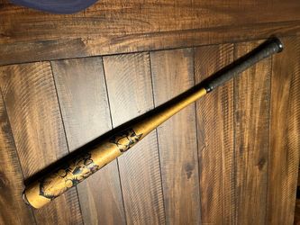 Voodoo Gold Graphic Baseball Bat with Black Grip