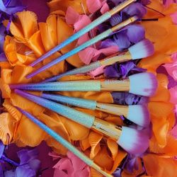 7pcs Colorfull Makeup Brush Set 