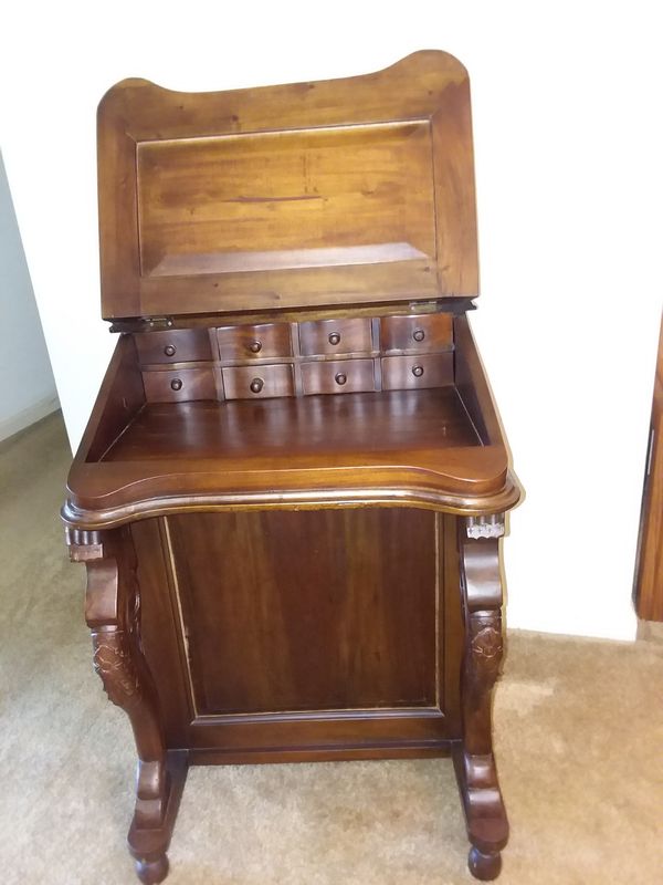 19th Century Hand Crafted Mahogany Davenport Sea Captains Desk For